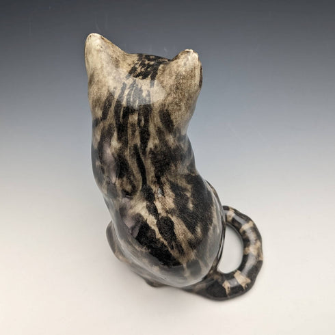 British Winstan Ray Kensington Cat Pheasant Pottery Figurine (Size 4)